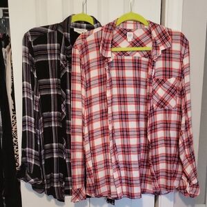 Bundle Of 2 Multicolor Plaid Shirts
